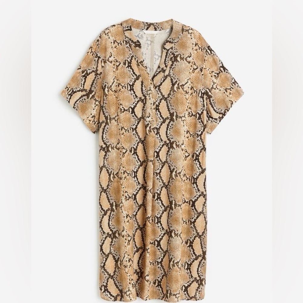 NWT H&M snake print tunic dress size XS